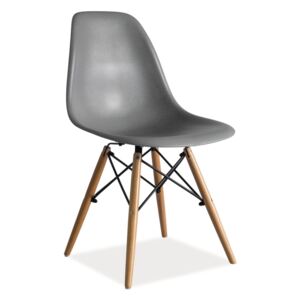 Jídelní židle - ENZO, různé barvy na výběr Sedák: šedý (plast)
