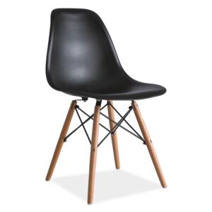 Jídelní židle - ENZO, různé barvy na výběr Sedák: černý (plast)