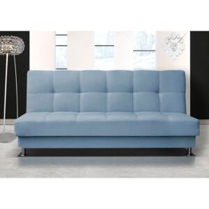 Pohodlná pohovka s úložným prostorem ve světle modré barvě F1303