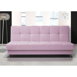Pohodlná pohovka s úložným prostorem ve světle růžové barvě F1303