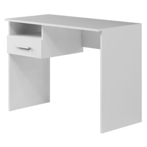 Toaletní stolek se zásuvkou v dekoru dub sonoma a bílé barvě KN879