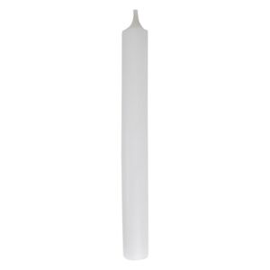 Bílá úzká vysoká svíčka - Ø 2,1*19,5cm