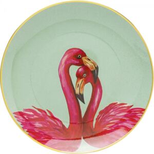 KARE DESIGN Dekorativní talíř Flamingo Couple O 27 cm