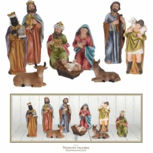 HOMESTYLING Betlém Vánoční dekorace sada 9 figurek