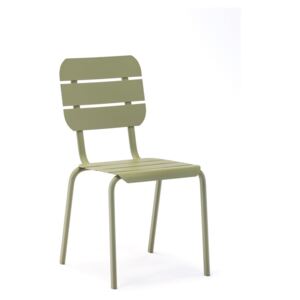Sada 4 olivově zelených zahradních židlí Ezeis Alicante