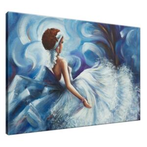 Ručně malovaný obraz Krásná žena během tance 100x70cm RM4776A_1Z