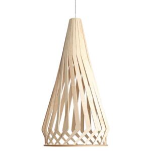 Nordic Design Přírodní dřevěné závěsné světlo Vegas Tall Ø 34 cm
