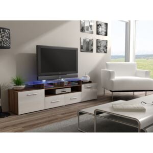 Elegantní stolek pod televizor/rádio EVORA 14 BARVA LED OSVĚTLENÍ: RGB +750Kč