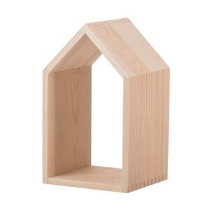 ČistéDřevo Dřevěná polička domeček otevřená - malá