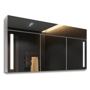 Zrcadlová skříňka LED Světle šedá S3S02