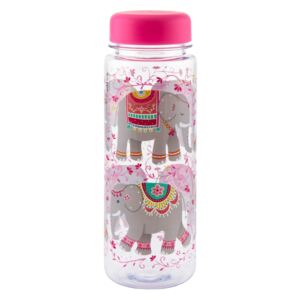 Sass & Belle Plastová láhev na vodu s motivem slonů Mandala Elephant 550ml