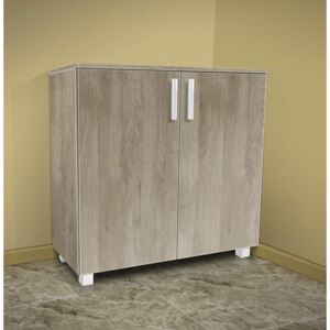 Nabytekmorava Koupelnová skříňka K1 barva skříňky: dub stříbrný, barva dvířek: dub stříbrný lamino