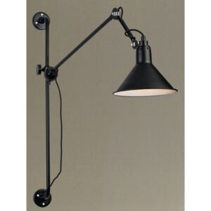 Zambelis 19218 nástěnná lampa, matně černá/bílá, 1xE27, 60-100cm