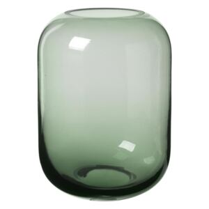 Zelená skleněná váza Blomus Bright, výška 21,5 cm