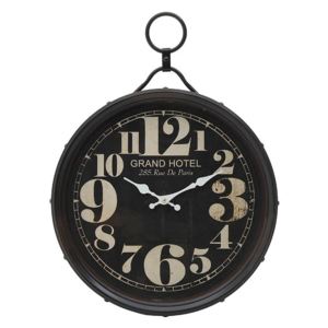Kovové nástěnné hodiny v industry stylu 54 cm, La Almara