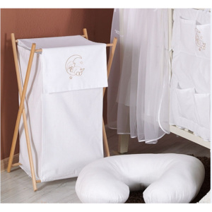 Luxusní praktický koš na prádlo - MĚSÍC bílý