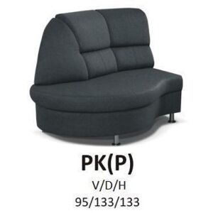 Moduly DENIM k sestavení sedací soupravy - látky cenové skupiny IV -půlkruh "PK P"