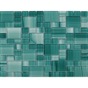 Maxwhite JSM-CH010 Mozaika skleněná, zelená 29,7x29,7 cm