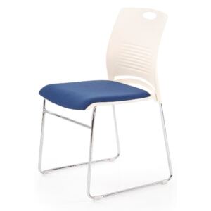 Konferenční židle CALI bílá / modrá