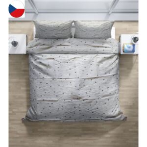 Bavlněné povlečení krásny spánek - bílá hvězda (rozměr 70x90, 140x200 cm)