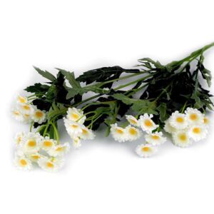 Umělá mini chryzantéma - 1 krémová sv. Stoklasa