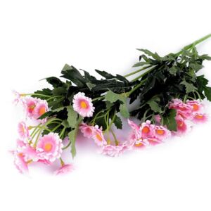Umělá mini chryzantéma - 3 růžová Stoklasa