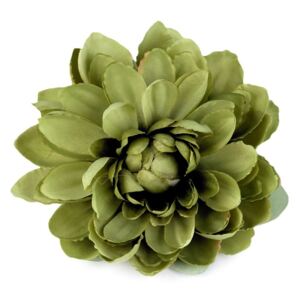 Umělý květ lotos Ø12 cm - 6 zelená sv. Stoklasa