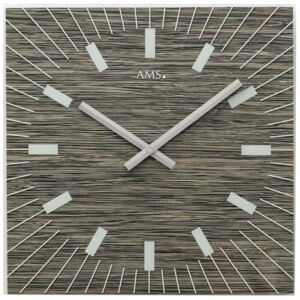 Skleněné designové hodiny AMS 9579