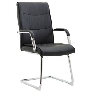 Jídelní / konferenční židle Cairo V2 syntetická kůže, černá
