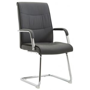 Jídelní / konferenční židle Cairo V2 syntetická kůže, šedá
