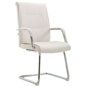 Jídelní / konferenční židle Cairo V2 syntetická kůže, bílá