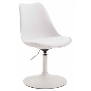 Jídelní / konferenční židle Lona otočná podnož bílá / plast, bílá