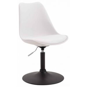Jídelní / konferenční židle Lona otočná podnož černá / plast, bílá