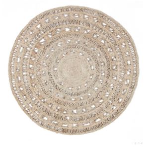 Jutový kruhový koberec Eco Rugs Orfelia, Ø 120 cm