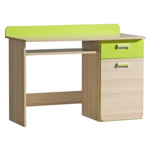 Psací stůl Lorento L10 Jasan / zelená
