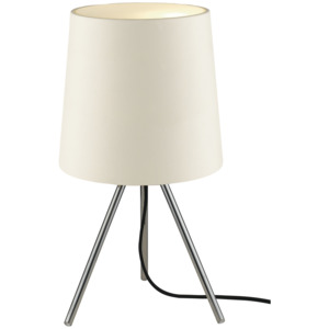 I-MARLEY/L BCO stolní lampa 1xE14 lesklý chrom a barva bílá