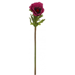 Animadecor Umělá květina - Sasanka tmavě růžová