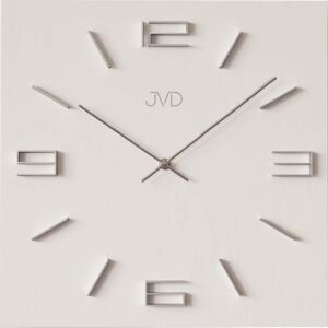 Designové kovové hranaté moderní hodiny JVD HC28.1 s 3D číslicemi (POŠTOVNÉ ZDARMA!!)