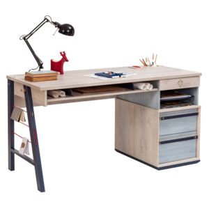 Čilek Studentský psací stůl velký Duo Barevná varianta: bělený dub/modrá