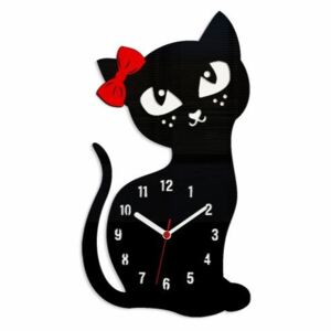 Nalepovací hodiny Katty černé