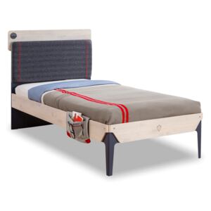 Čilek Studentská postel 100x200 cm Duo Line Barevná varianta: bělený dub/modrá