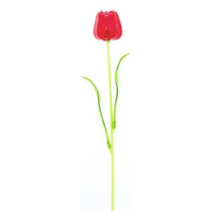 Tulipán červený – křišťálový, 61 cm, 12 ks - MAXINAKUP.cz