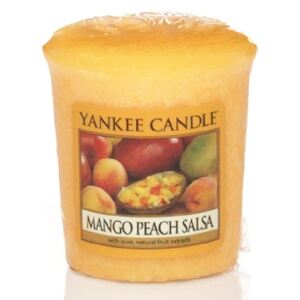 Yankee Candle - votivní svíčka Mango Peach Salsa 49g (Sladké a pikantní… šťavnatá manga a broskve, oživené citrusy, květy zázvoru a růžovým pepřem.)