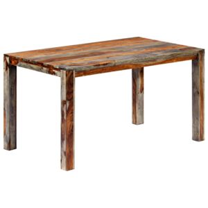 Jídelní stůl šedý 140 x 70 x 76 cm masivní sheeshamové dřevo