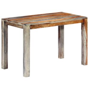 Jídelní stůl šedý 118 x 60 x 76 cm masivní sheeshamové dřevo