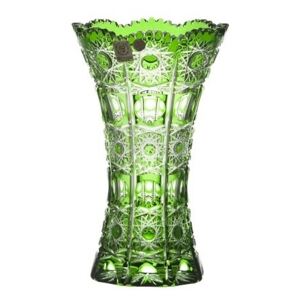 Váza Petra, barva zelená, výška 205 mm