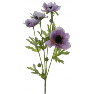 Animadecor Umělá květina - Sasanka sv.fialová x4