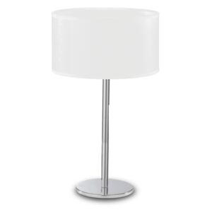 Stolní lampa Ideal lux 143187 WOODY TL1 BIANCO 1xG9 40W chrom