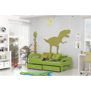 Dětská postel GRES Color, 160x80 - zelená barva
