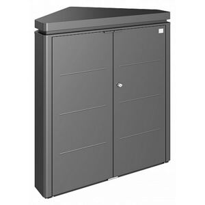 Biohort Úložný rohový box CornerBoard (tmavě šedá metalíza) 117x76x127 cm